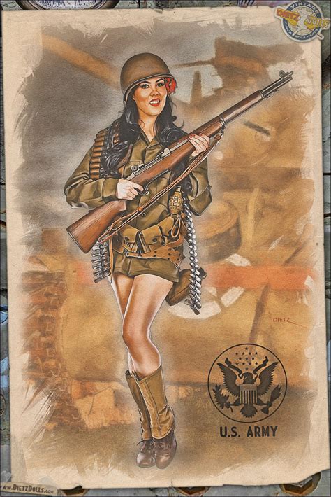 military pin up